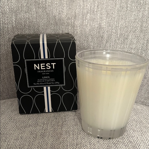 NEST Fragrances Other - NEST Fragrances Linen Candle in Black and White (NWT)